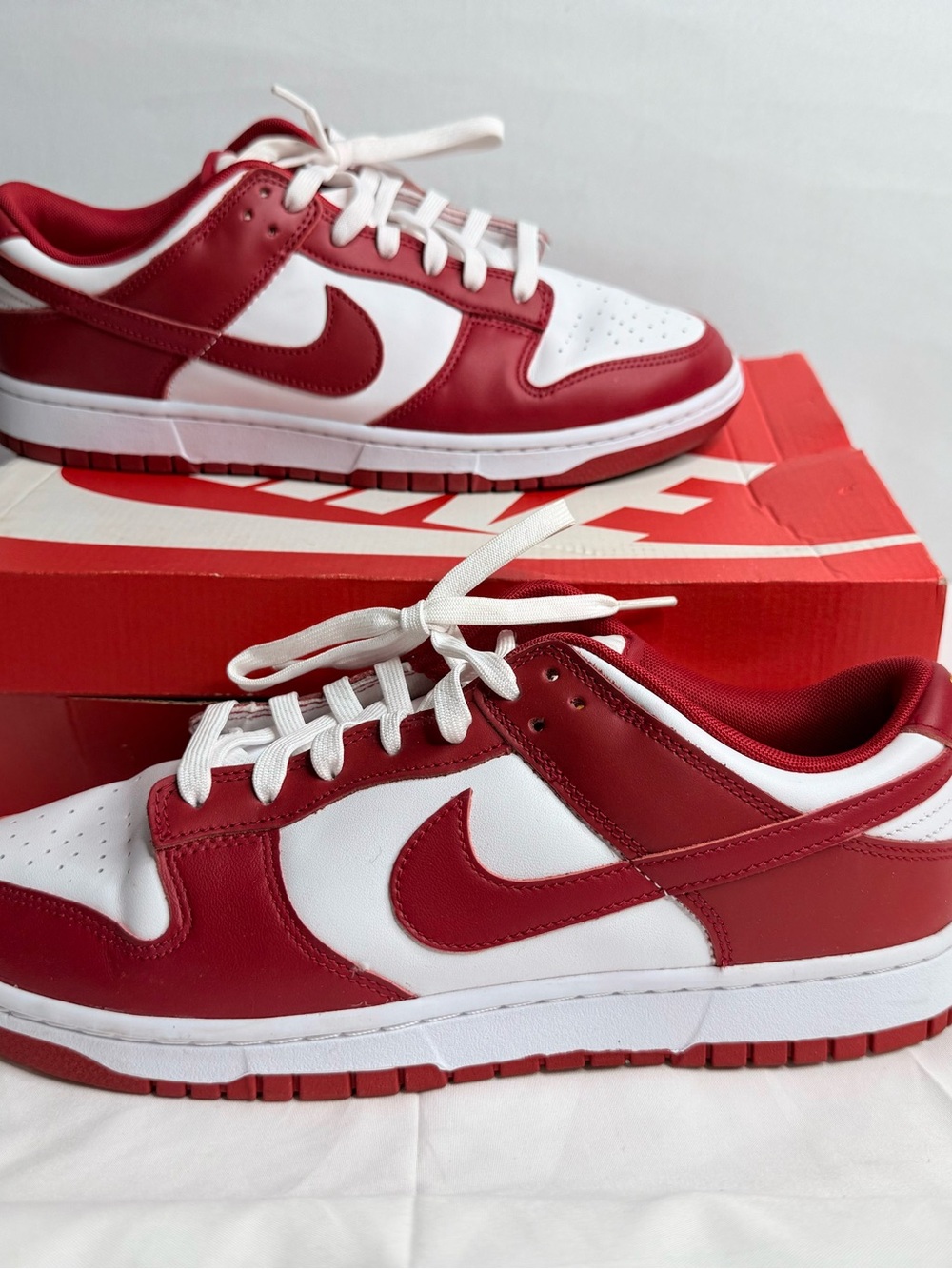 Nike dunk low retro gym red/white sz 12